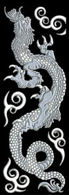 K055 Hokusai Silver Dragon left